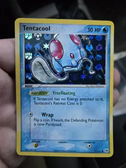 Pokemon TCG Tentacool EX Hidden Legends 77/101 Reverse Holo - Image 1