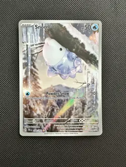 Snom - 168/162 SV Pokemon Temporal Forces Illustration Rare Card NM - Image 1