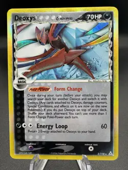 Pokemon TCG Deoxys 3/110 Delta Species ex Holon Phantoms Holo - HP/Damaged - Image 1