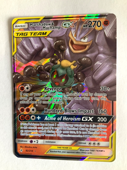 Pokemon TCG: Sm- Unbroken Bonds Marshadow & Machamp GX 82/214 Holo - Image 1