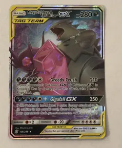 Mega Sableye & Tyranitar GX 126/236 Sm-Unified Minds Holo NM/ M Pokemon - Image 2