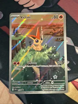 Victini SVP 208 Illustration Rare Black Star Promo Black & White Pokemon TCG - Image 1