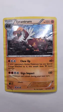 Tyrantrum Rare XY - Furious Fists 62/111 Pokemon - Image 1