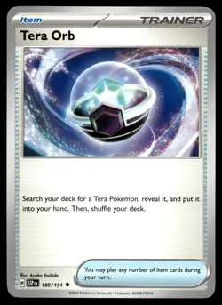 TERA ORB 189/191 UNCOMMON SURGING SPARKS POKEMON - Image 1