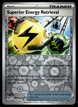 SUPERIOR ENERGY RETRIEVAL 189/193 UNCOMMON PALDEA EVOLVED POKEMON - Image 1