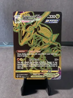 Pokemon TCG Rayquaza VMAX Silver Tempest TG29/TG30 Full Art Holo Secret Rare NM - Image 1