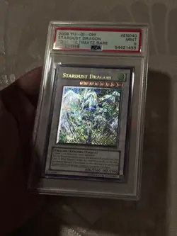 2008 Yu-Gi-Oh! Ultimate Rare Stardust Dragon The Duelist Genesis PSA MINT 9 - Image 3