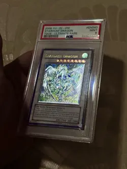 2008 Yu-Gi-Oh! Ultimate Rare Stardust Dragon The Duelist Genesis PSA MINT 9 - Image 4