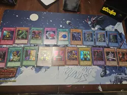 Yugioh Vintage Lot Of 19 Singles All From Moderately Played To Damaged - Image 1