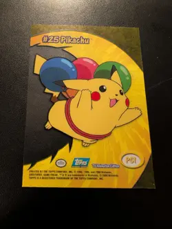Pokemon Card Pikachu #25 PC1 Topps 2000 - Image 1