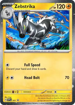Zebstrika - 201 (Cosmos Holo) 201 Sv: Scarlet & Violet Promo Cards Holo - Image 1