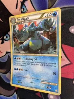 Pokemon Card Feraligatr Cracked Ice Holo Rare 20/123 LP - Image 3