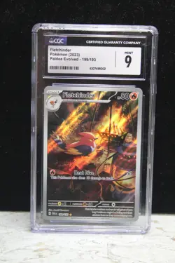 Fletchinder Pokemon Card 199/193 CGC Mint 9 Paldea Evolved Holo - Image 1