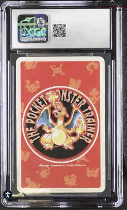CGC 8.5 Aerodactyl 10 OF Clubs 1996 POKEMON RED VERSION PLAYING CARDS Poker - Image 3
