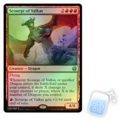 FOIL SCOURGE OF VALKAS Iconic Masters Magic MTG MINT CARD - Image 1