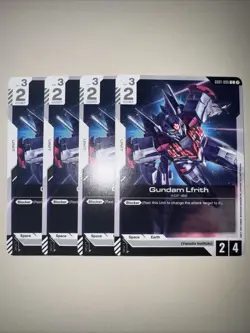 GUNDAM LFRITH GD01-086 C X4 Playset GUNDAM CARD GAME NEWTYPE RISING CCG TCG - Image 1