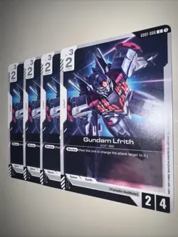 GUNDAM LFRITH GD01-086 C X4 Playset GUNDAM CARD GAME NEWTYPE RISING CCG TCG - Image 3