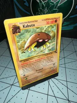 Pokemon TCG Kabuto 50/62 Fossil Unlimited Card WOTC Near Mint Condition - Image 2