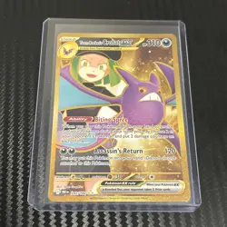 Team Rockets Crobat EX 242/182 Hyper Rare Gold Card Destined Rivals Series - Image 1