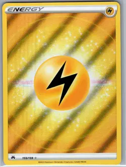 Lightning Energy (Texture Full Art) 155/159 Crown Zenith - Pokemon Card - NM - Image 1