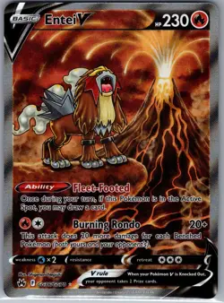 Entei V GG36/GG70 Crown Zenith: Galarian Gallery - Pokemon Card - NM - Image 1