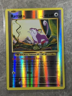 Rattata 66/108 Pokemon TCG XY 2016 Card Evolutions Reverse Holo (Near Mint) - Image 1