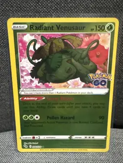 Radiant Venusaur 004/078 Pokemon GO Holo - Image 1