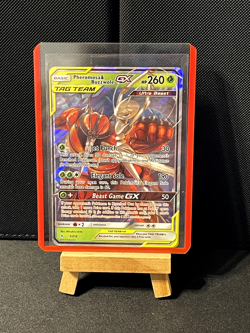 Pokemon TCG Pheromosa & Buzzwole GX 1/214 Holo Rare Tag Team Unbroken Bonds - Image 1