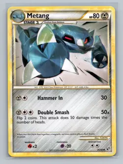 Pokemon TCG Metang 30/90 Undaunted Normal LP - Image 1