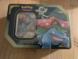 Pokemon TCG: Tag Team Powerful Partnership Tin Celebi & Venusaur GX Sealed - Image 1