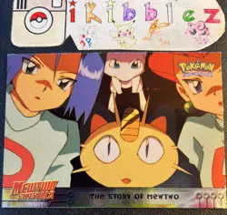 The Story Of Mewtwo #24 NM Holo Pokemon The First Movie Team Rocket Mew Meowth! - Image 1