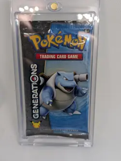 Pokemon Generations Booster Pack 20th Anniversary Blastoise New Sealed With CASE - Image 1