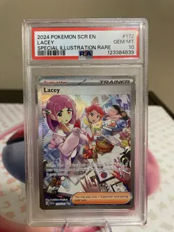 Pokemon S&V Stellar Crown Lacey #172/142 Special Illustration Rare PSA 10 Gem MT - Image 1