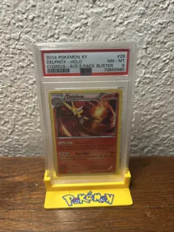 Pokemon TCG Delphox Holo Rare Card 26/146 Trading Card PSA 8 NM-Mint - Image 1
