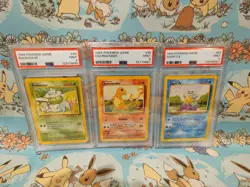 Charmander Squirtle Bulbasaur Base Set 1999 Pokemon Card Common WOTC - Image 1