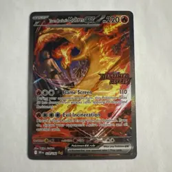 Team Rocket's Moltres Ex - 229/182 - Pokemon Destined Rivals Stamped Promo Card - Image 1