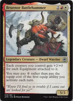 Bruenor Battlehammer U Adventures in the Forgotten Realms 219 - LP MTG - Image 1