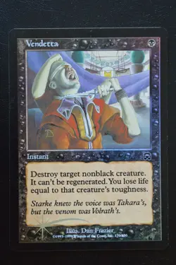 Magic The Gathering MTG VENDETTA FOIL Mercadian Masques LP Lightly Played - Image 1