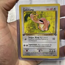 Lickitung 1st Edition Jungle Set 38/64 Pokemon Card 1999 WOTC NM Vintage Pokemon - Image 1