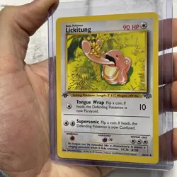 Lickitung 1st Edition Jungle Set 38/64 Pokemon Card 1999 WOTC NM Vintage Pokemon - Image 2