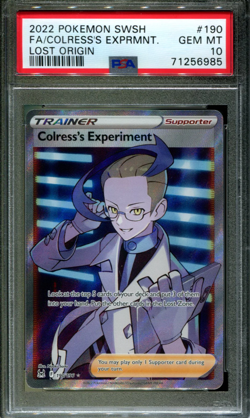 Colress's Experiment - 190/196 - PSA 10 - Full Art - Lost Origin - Pokemon - 569 - Image 1