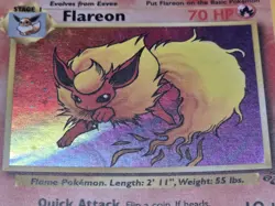 Pokemon English Jungle Flareon Holo #3/64 1999 WOTC Wizards off the Coast - Image 4