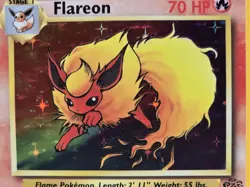 Pokemon English Jungle Flareon Holo #3/64 1999 WOTC Wizards off the Coast - Image 5