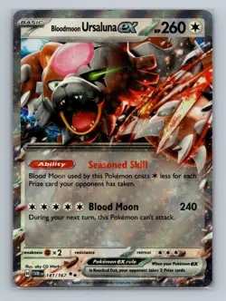 Pokemon SV06: Twilight Masquerade #141/167 Bloodmoon Ursaluna ex - Image 1