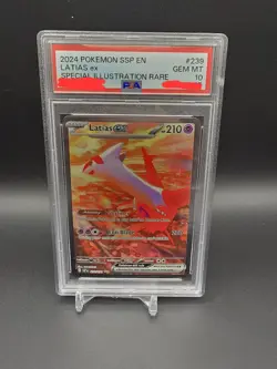 PSA 10 GEM MINT Latias ex 239/191 Sv08: Surging Sparks Holo Pokemon 2024 - Image 1