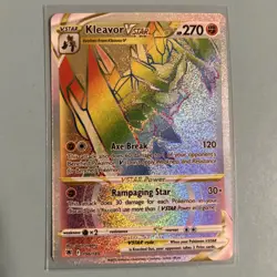 Kleavor Vstar 196/189 - SW&SH Astral Radiance Rainbow Secret - NM Pokemon TCG - Image 1