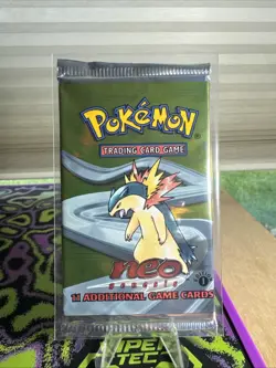 2000 Pokemon 1st Edition Neo Genesis Sealed Light Pack - Typhlosion - Image 1