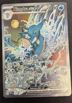 Kingdra ex 131 ex Full Art Ultra Rare Pokemon - Scarlet & Violet Promo SVP LP - Image 1