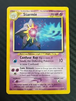 Pokemon TCG Starmie 25/64 WotC Neo Revelation Unlimited Regular Rare LP - Image 1