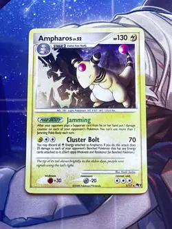 Pokemon TCG Ampharos Holo Card 001/017 Pop Series 7 - Image 1
